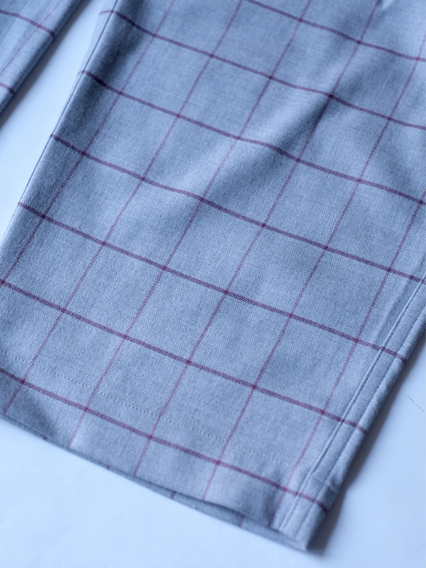 wonderland "Two Tuck Check Pants"