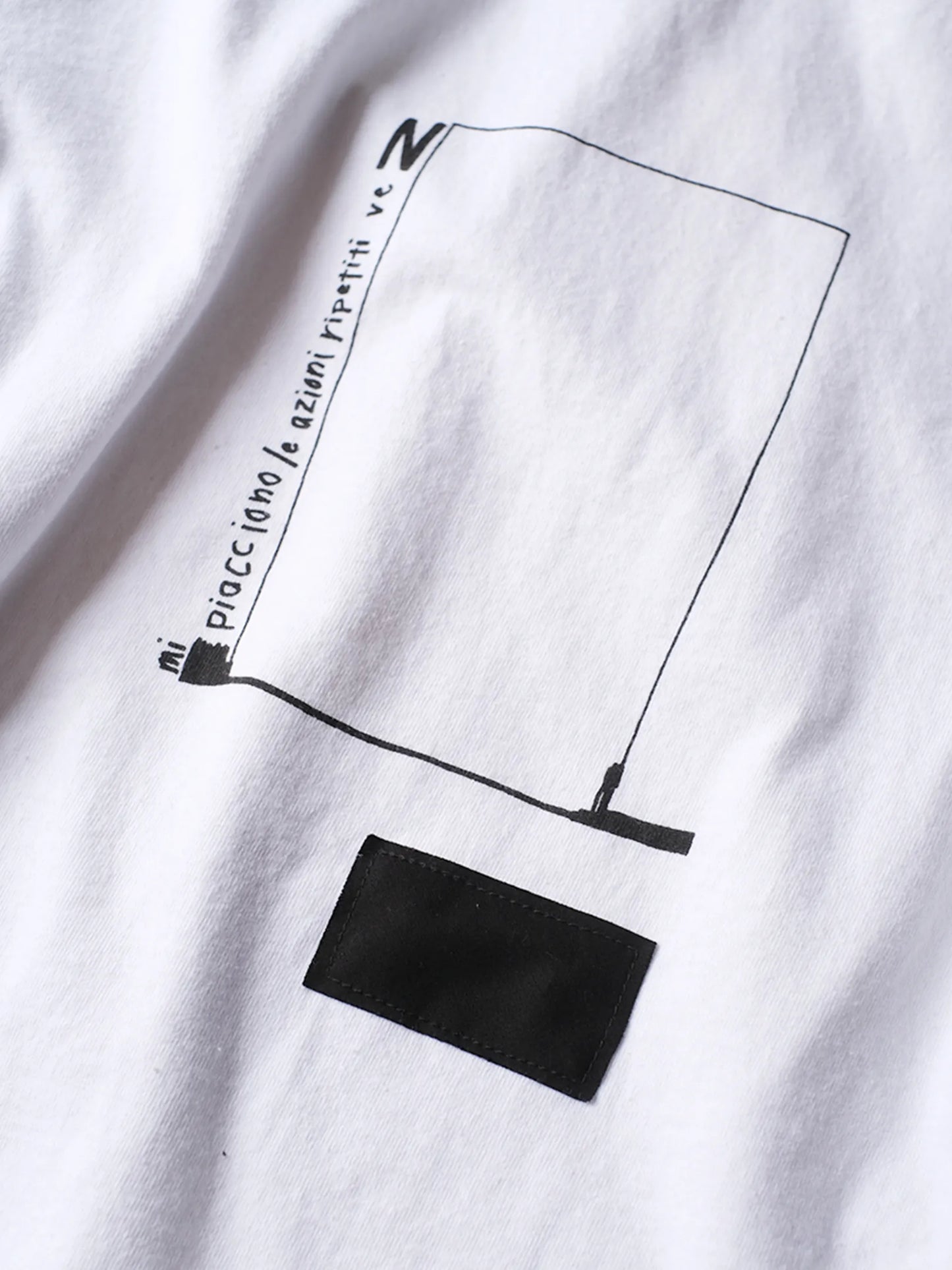 ARTE POVERA "ギルダン RE-「N」プリントT(2colors)"