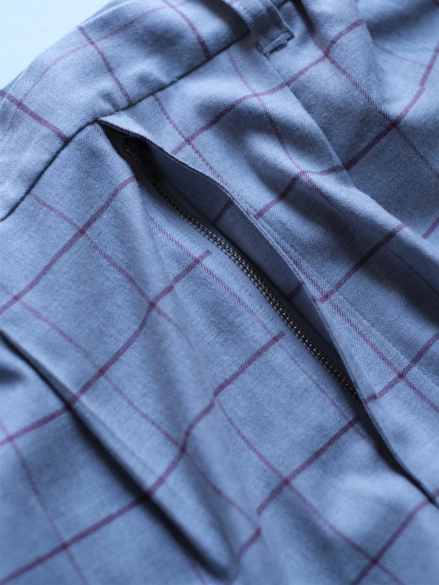 wonderland "Two Tuck Check Pants"