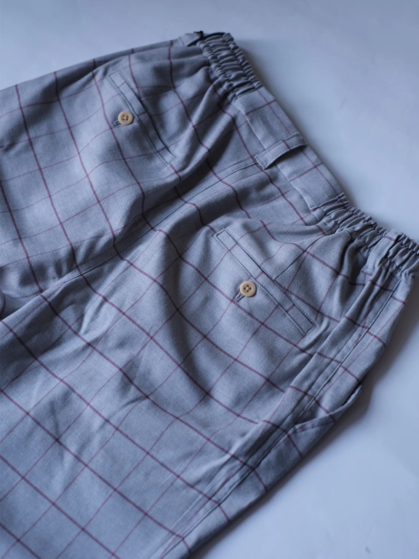 wonderland "Two Tuck Check Pants"