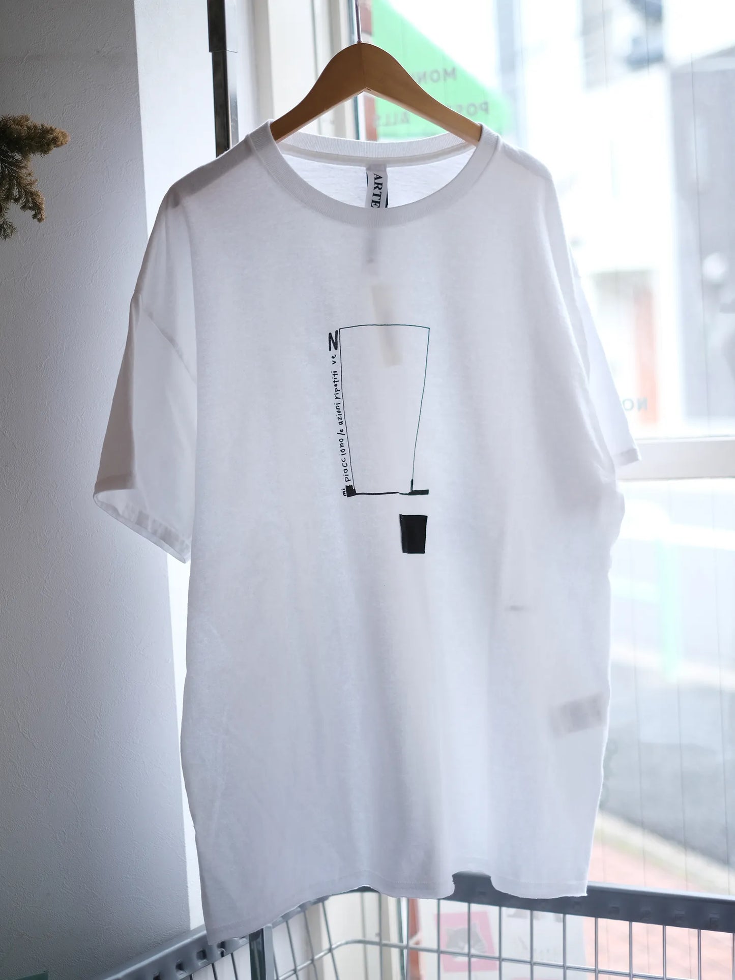 ARTE POVERA "ギルダン RE-「N」プリントT(2colors)"