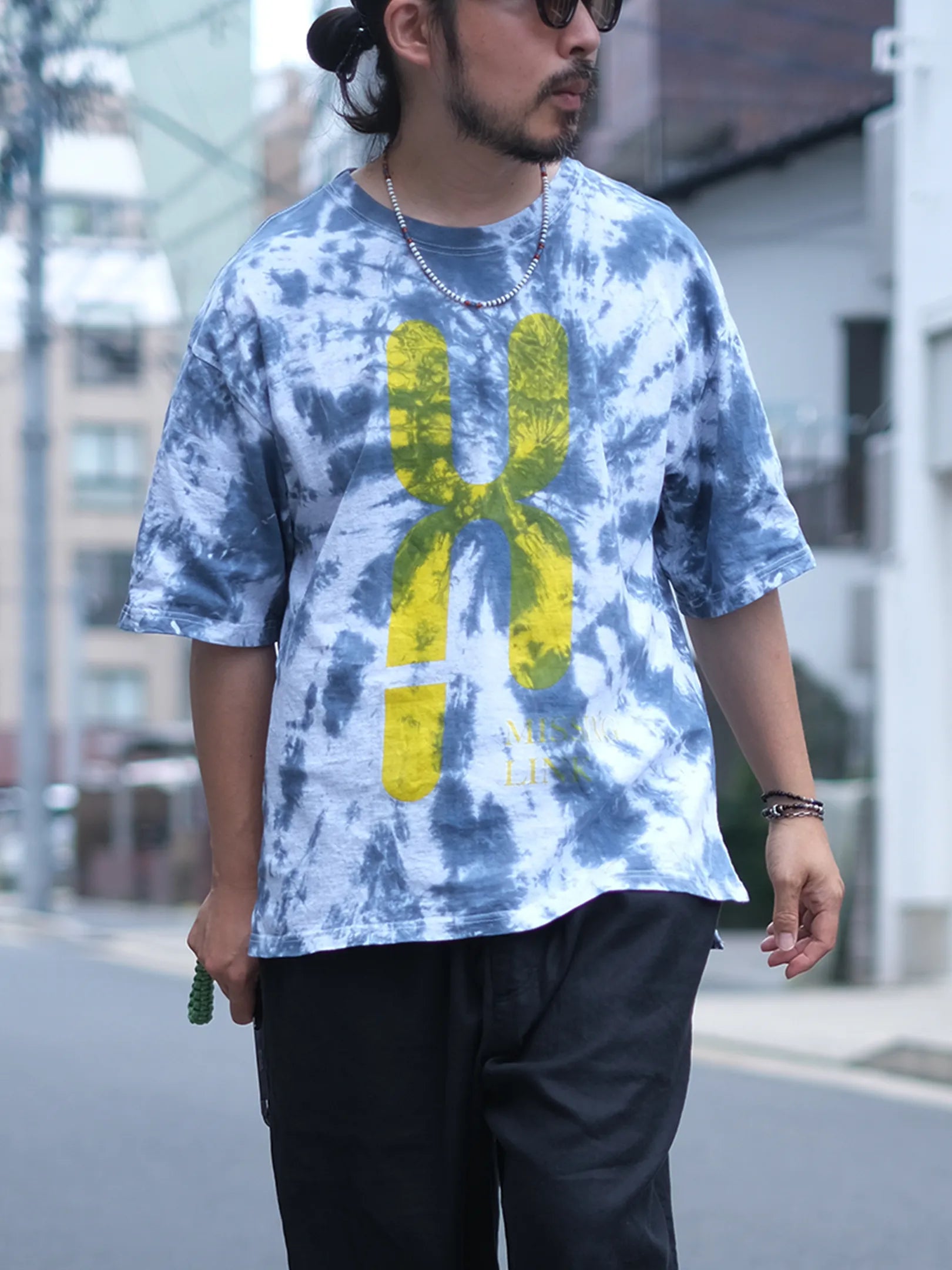 ★予約商品★THE DEVONIAN "MISSING LINK S/STee(TIE-DYE,ASH)"