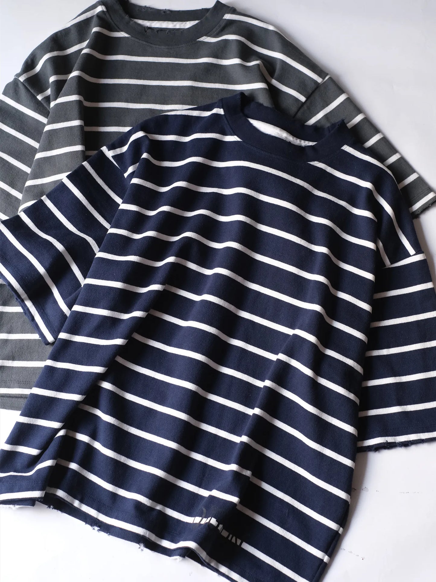 LUCEBER "DAMAGE BORDER S/S Tee(2colors)"