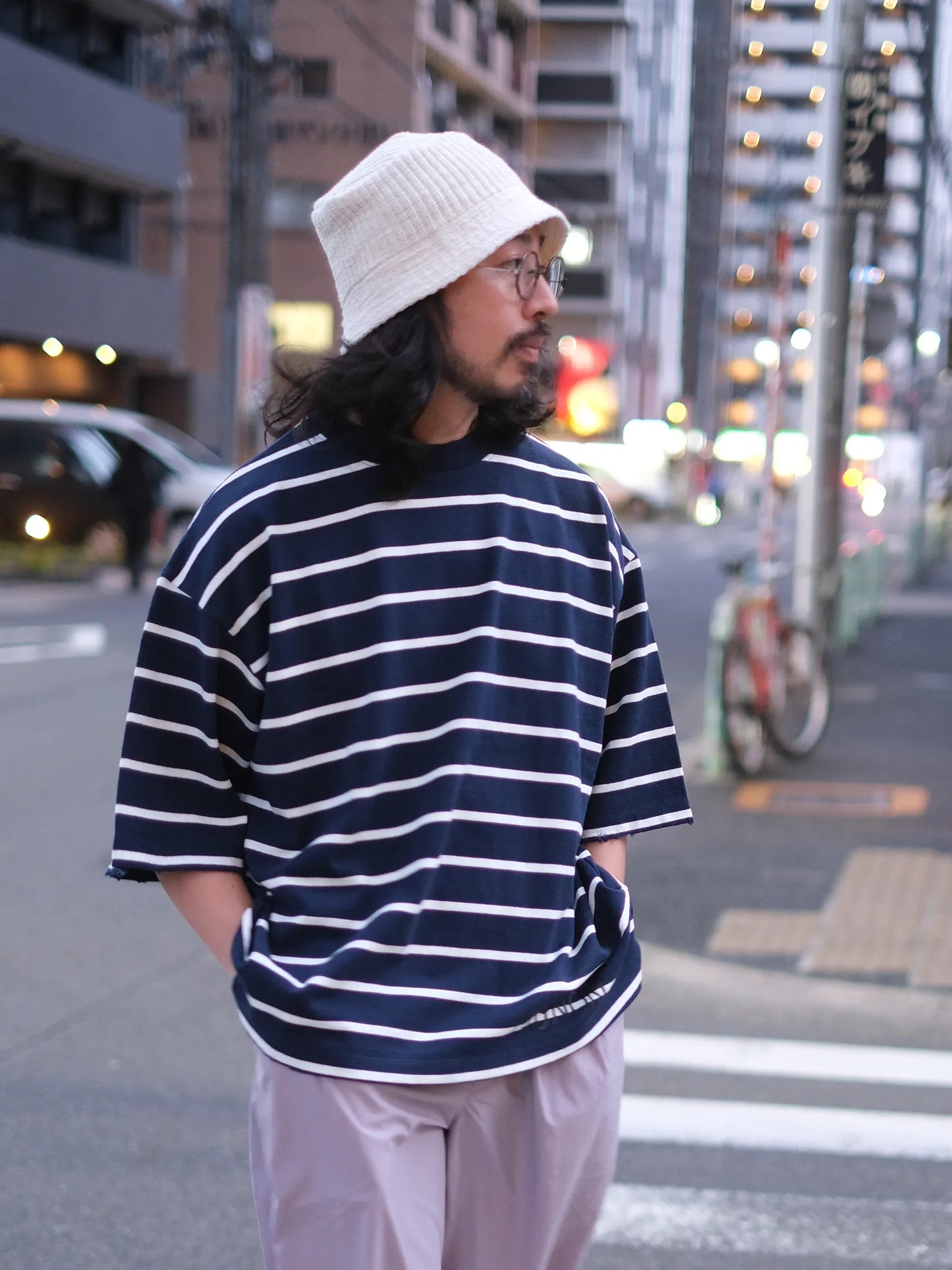 LUCEBER "DAMAGE BORDER S/S Tee(2colors)"