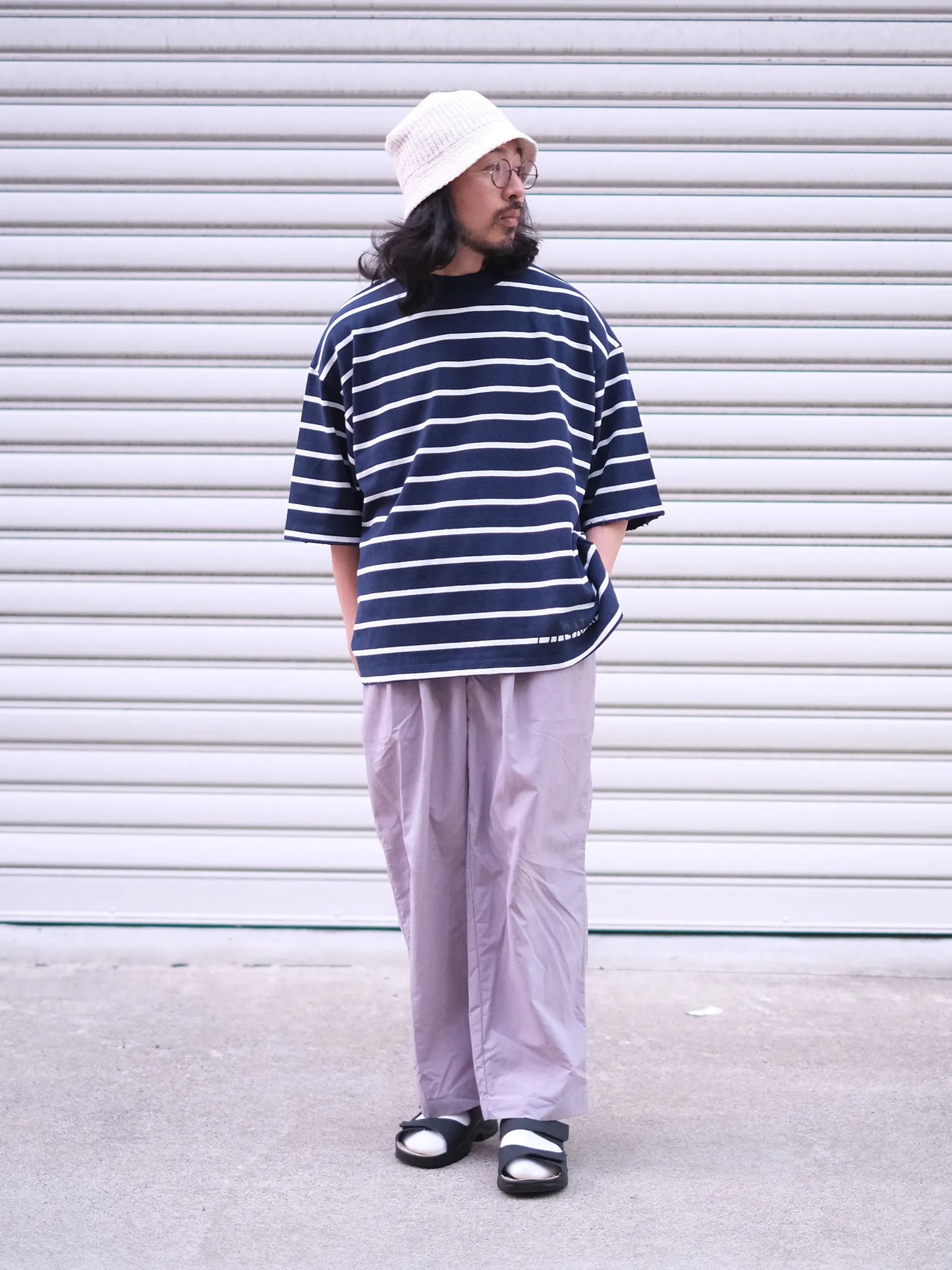 LUCEBER "DAMAGE BORDER S/S Tee(2colors)"