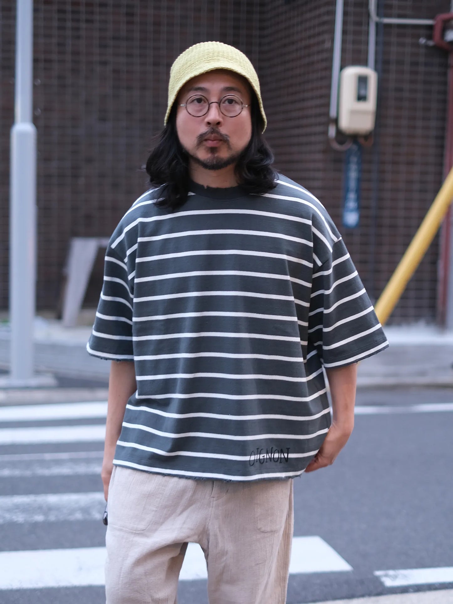 LUCEBER "DAMAGE BORDER S/S Tee(2colors)"