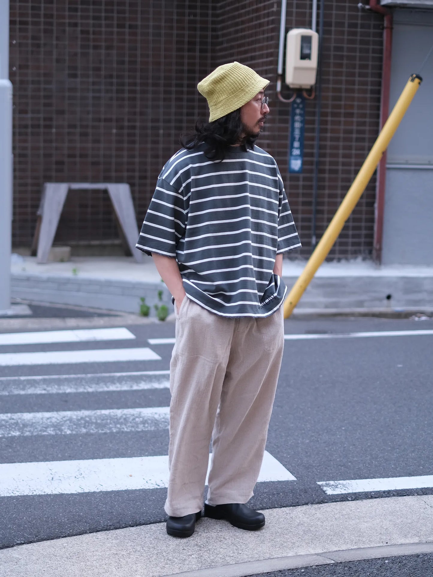 LUCEBER "DAMAGE BORDER S/S Tee(2colors)"