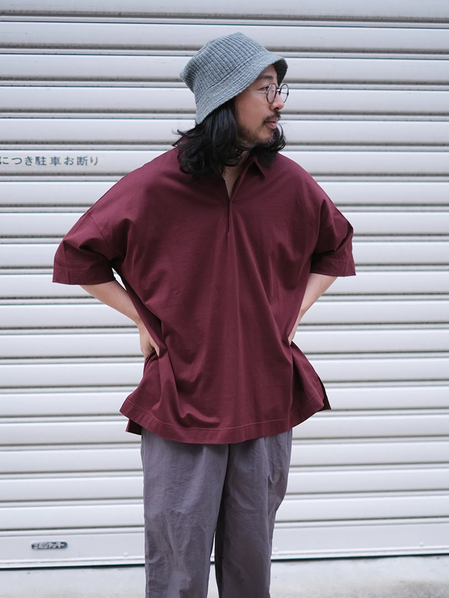 maillot mature "cotton big polo(3colors)"