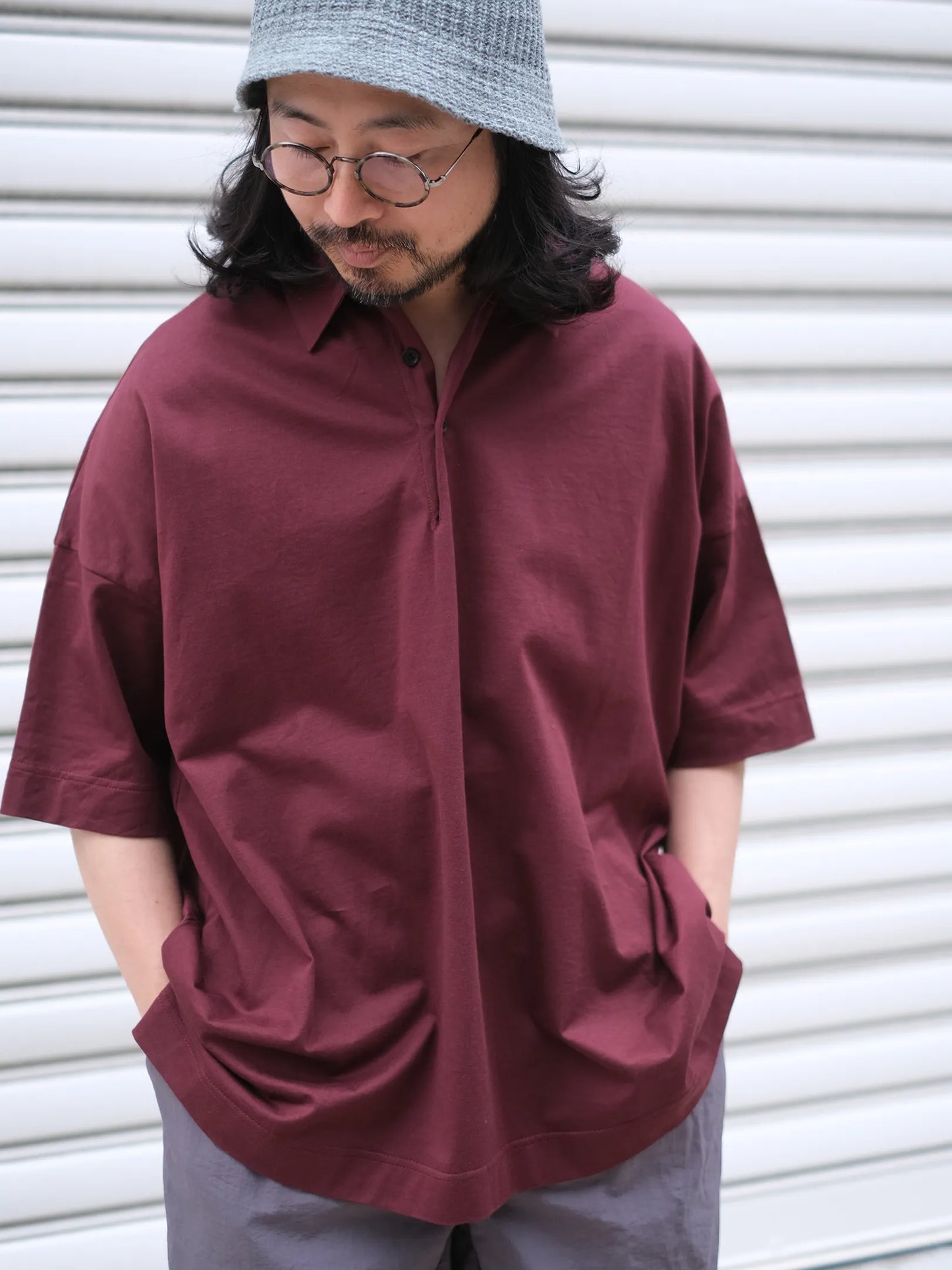 maillot mature "cotton big polo(3colors)"
