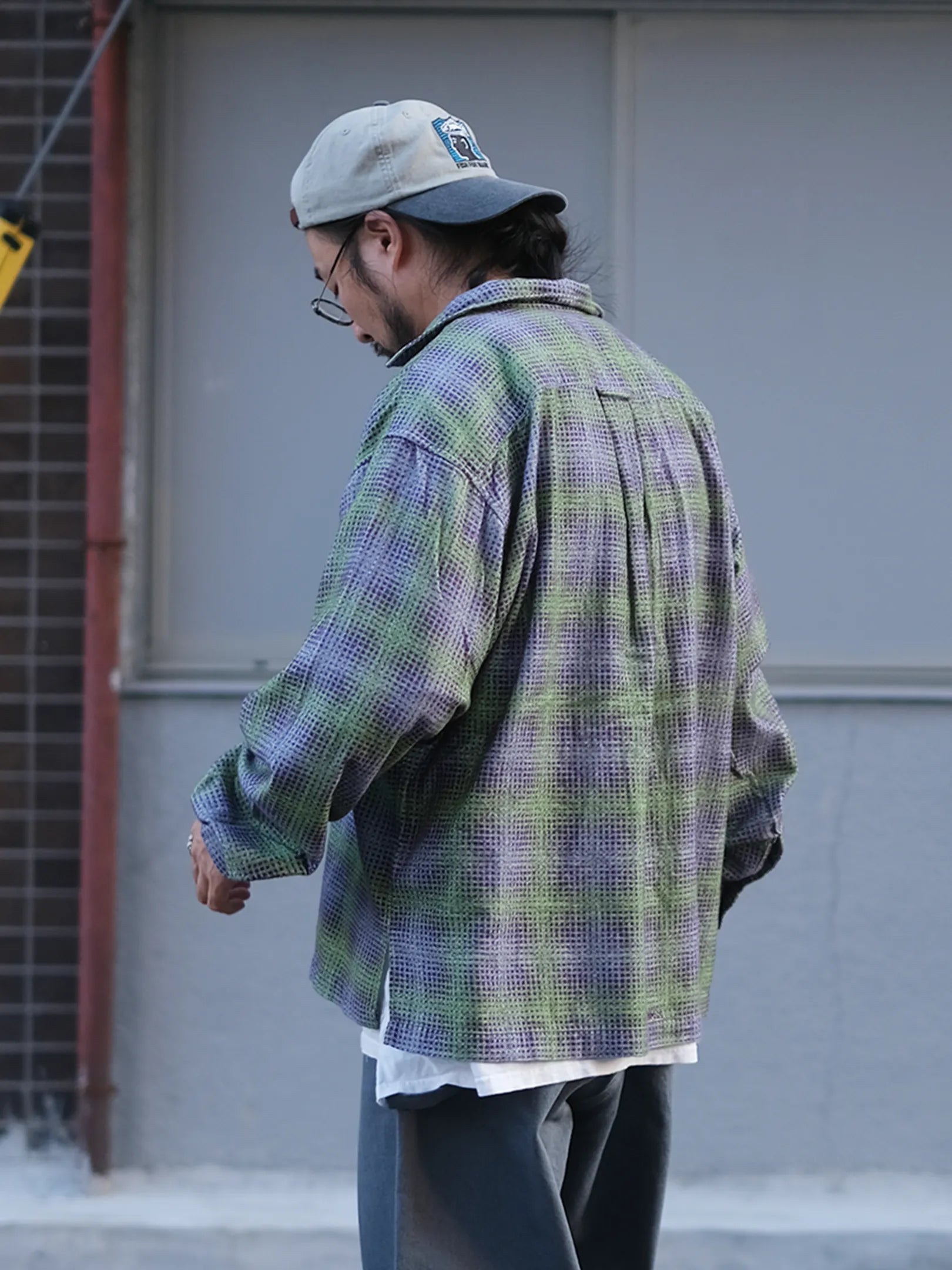 SEDAN ALL-PURPOSE "Printed Plaid Flannel Open Collar Shirt"