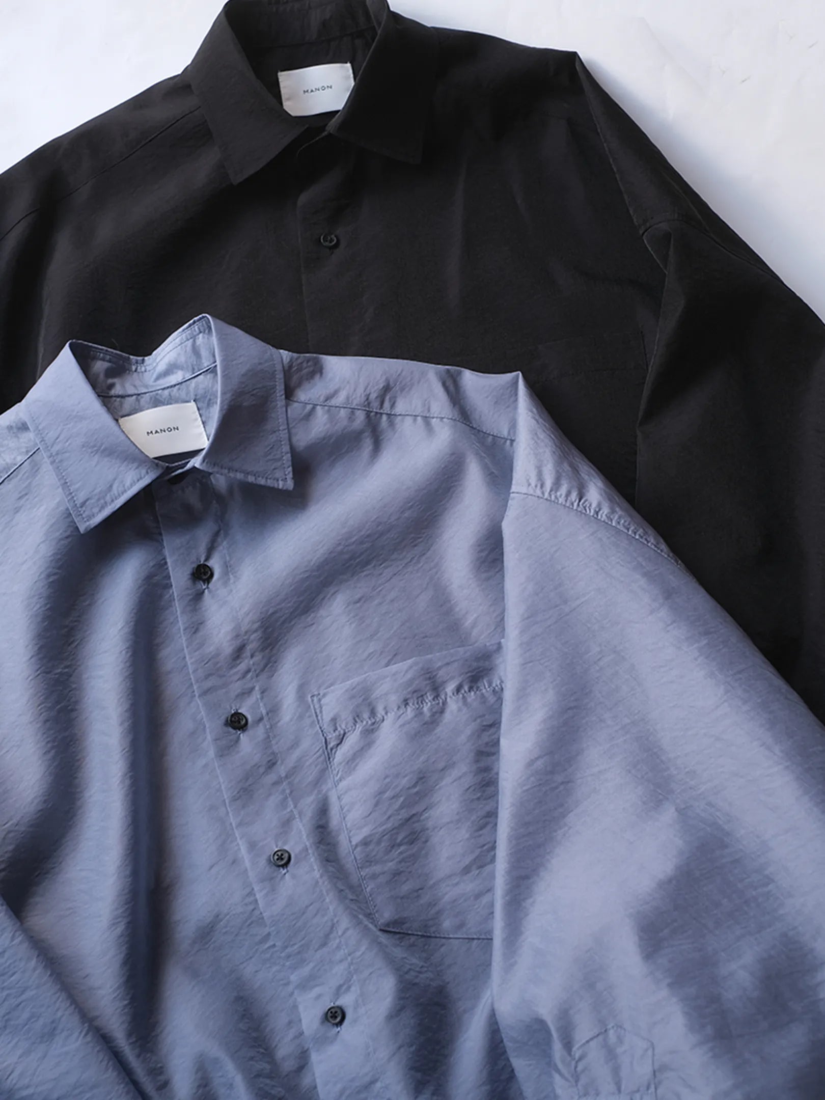 manon "ORGANDY SHEER BIG SHT JKT(2colors)"