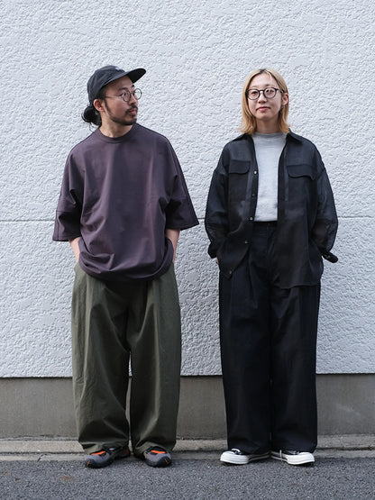 manon "LIP CLOTHTHREE TUCKWIDE PANTS(2colors)"