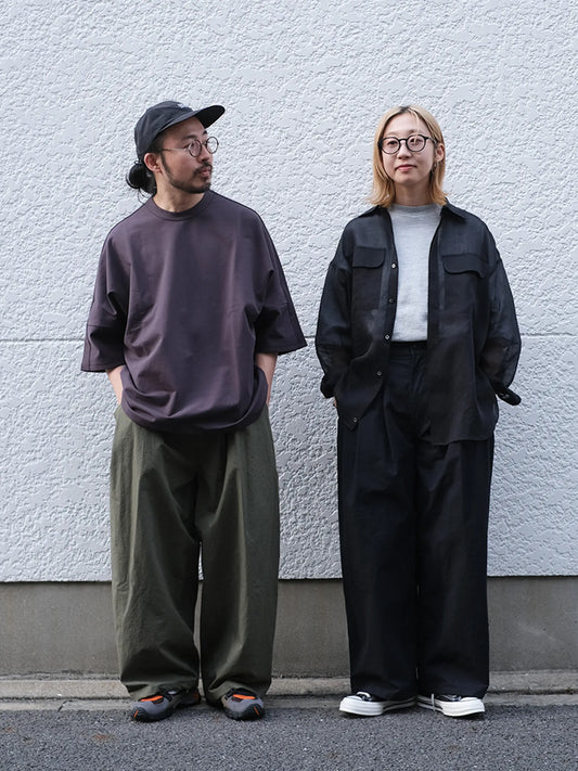 manon "LIP CLOTHTHREE TUCKWIDE PANTS(2colors)"