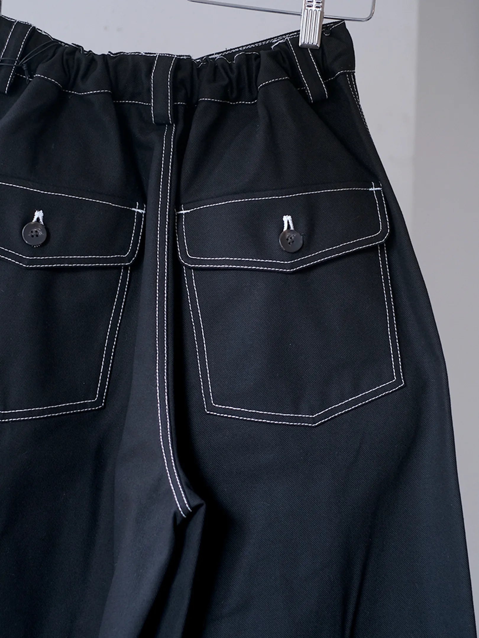 manon "VINTAGE SERGE THREE TUCK WIDE PANTS"