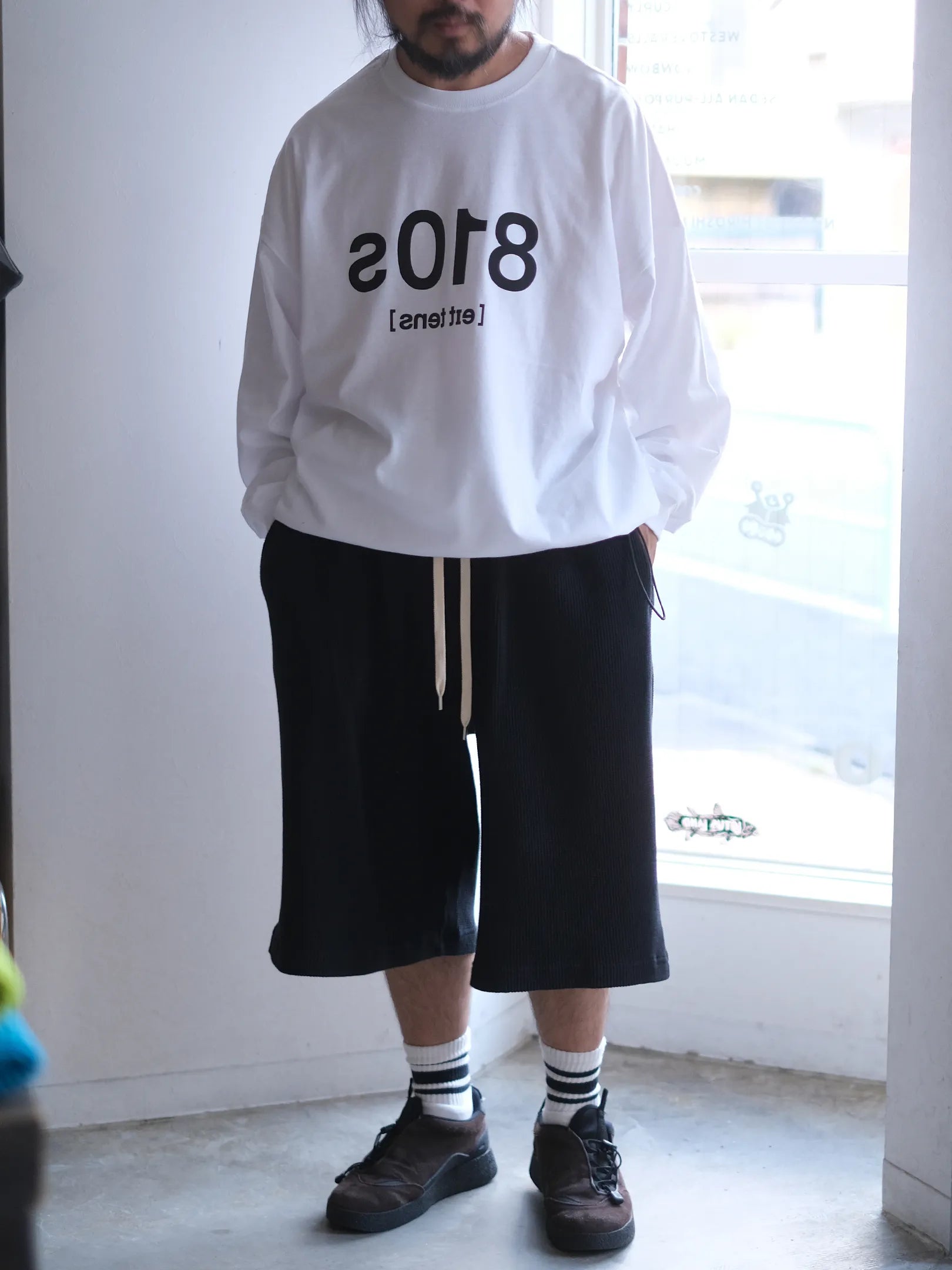 810s×Panio  reverse logo L/S Tee (2colors)
