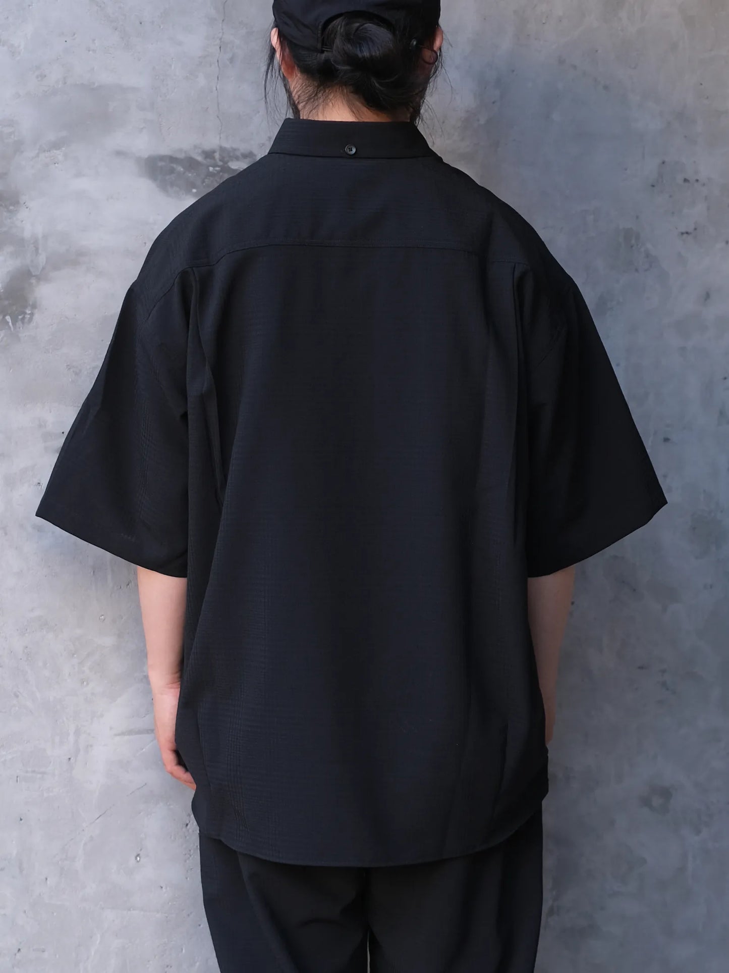maillot  "shadow  check s/s big shirt(2colors)"
