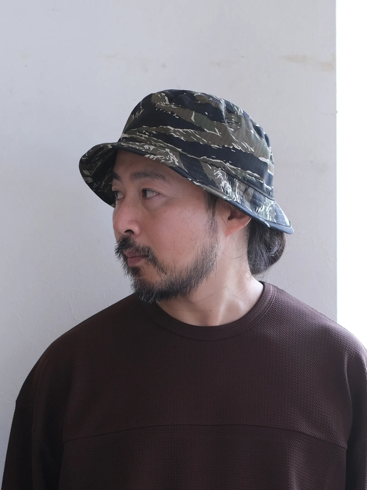 FOUND FEATHER "NEW Boonie Crusher Hat // MIL SPEC Tiger Camo (ML)"