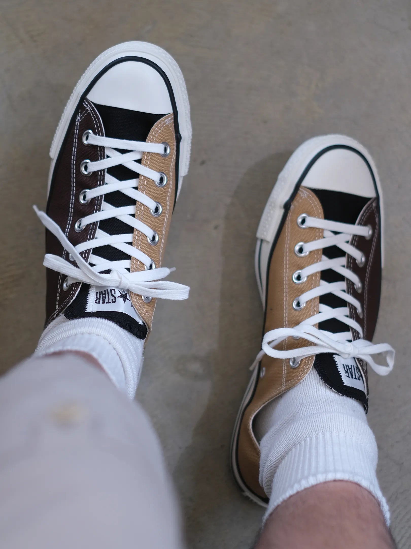 CONVERSE "CANVAS ALL STAR J OX(D.BROWN/BEIGE/BLACK)"