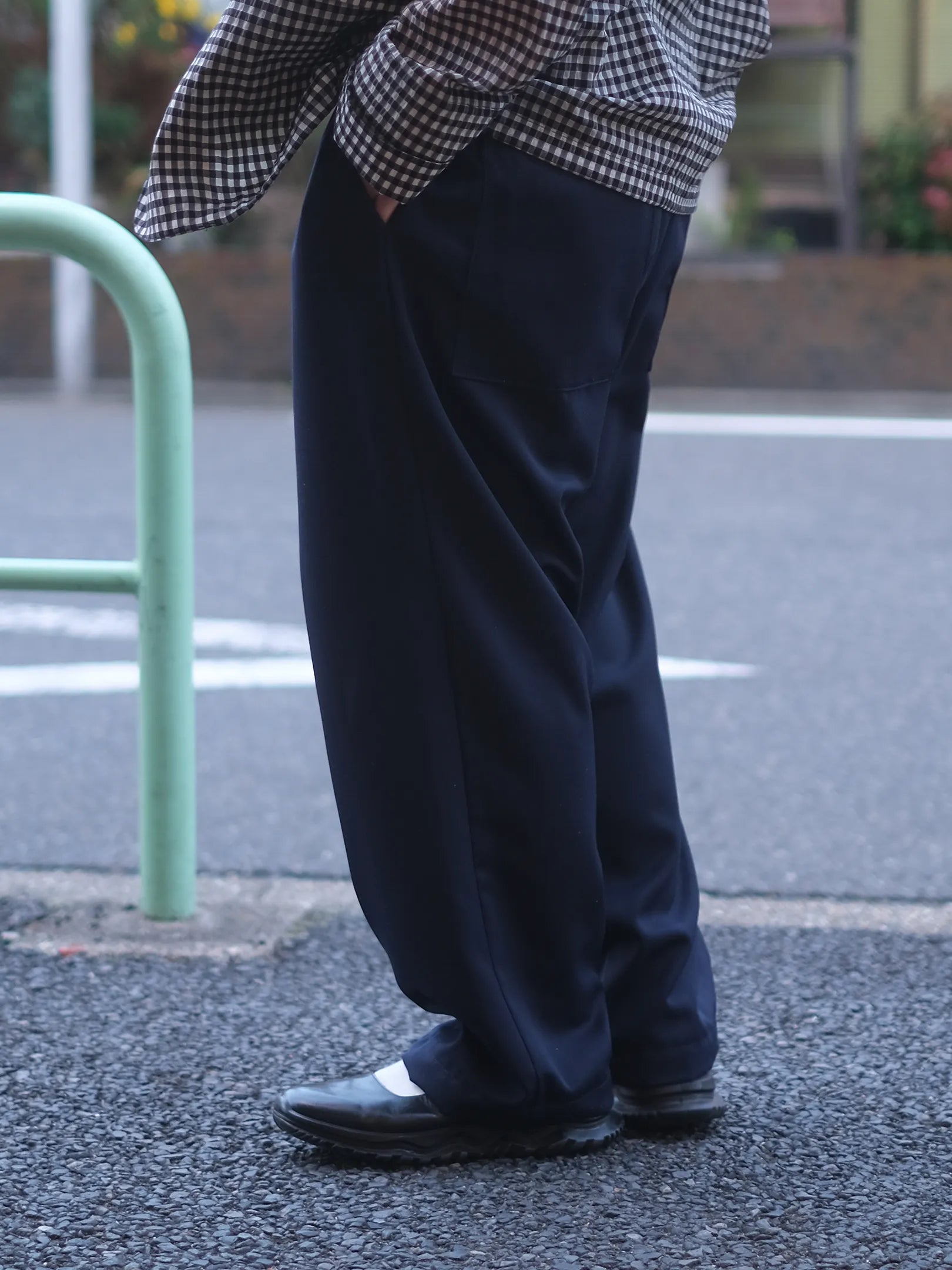 ★LIMITED 3★panio  "P-PANTS STRAIGHT (SCHOOL NAVY)"