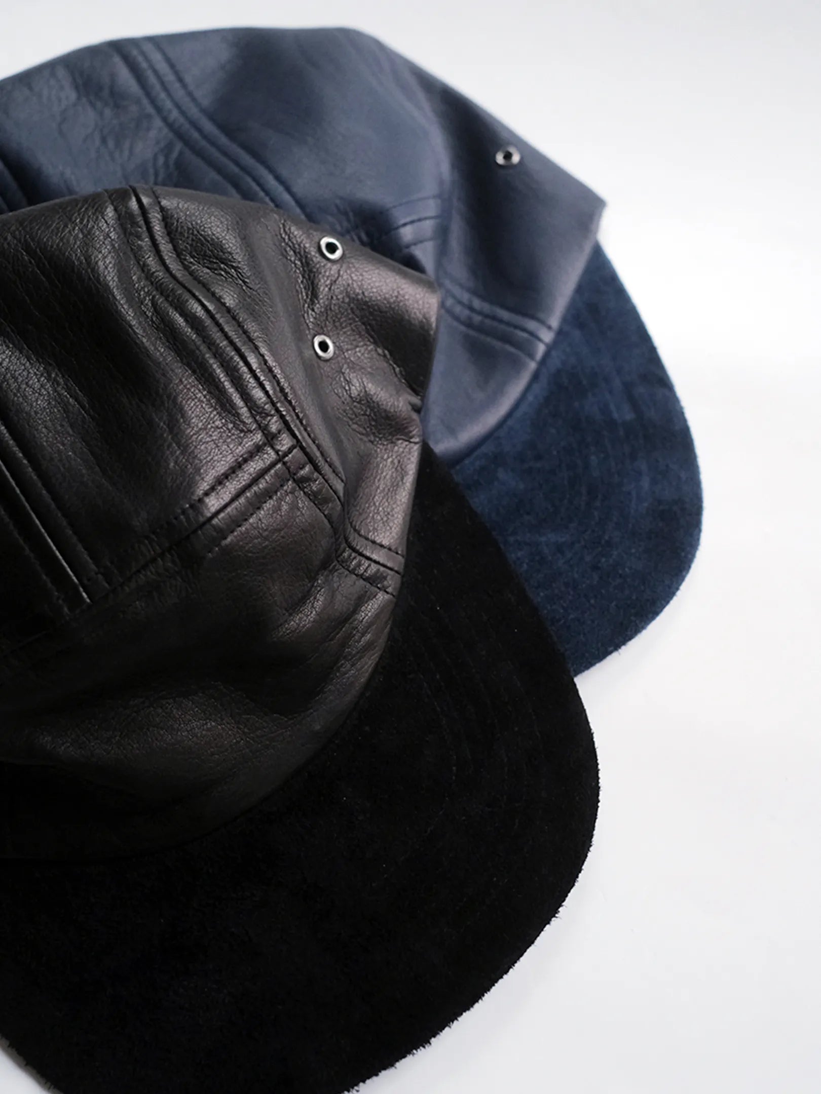 A.D.A.N "LEATHER 2TONE JET CAP"