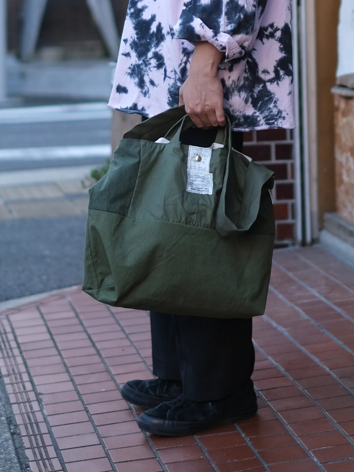 ARTE POVERA "イギリススモックパーカー& ルーマニアテントMIX RE-トート&ショルダーBAG"