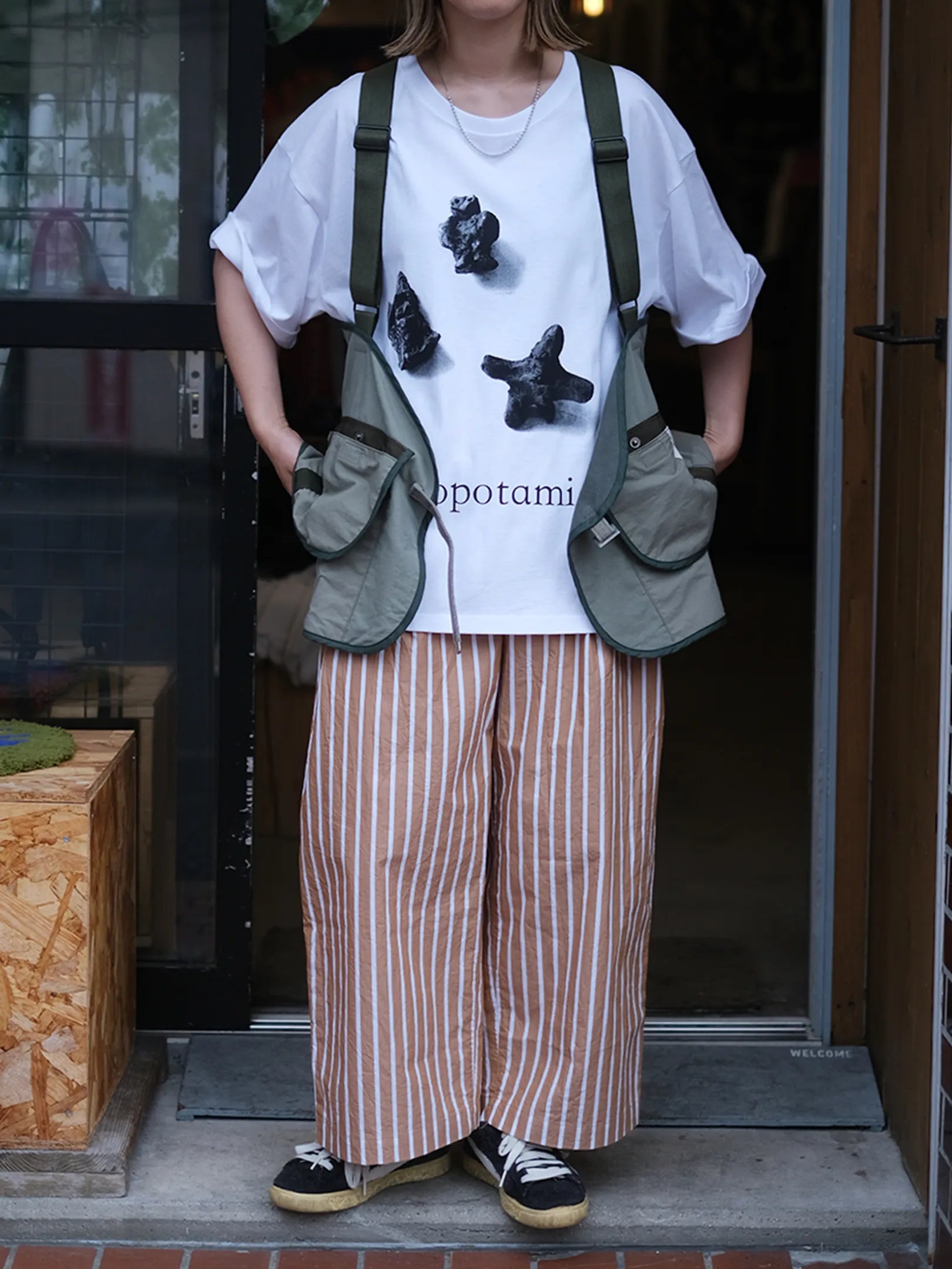 ARTE POVERA "オランダシェラフ染 REベスト&BAG 2way"