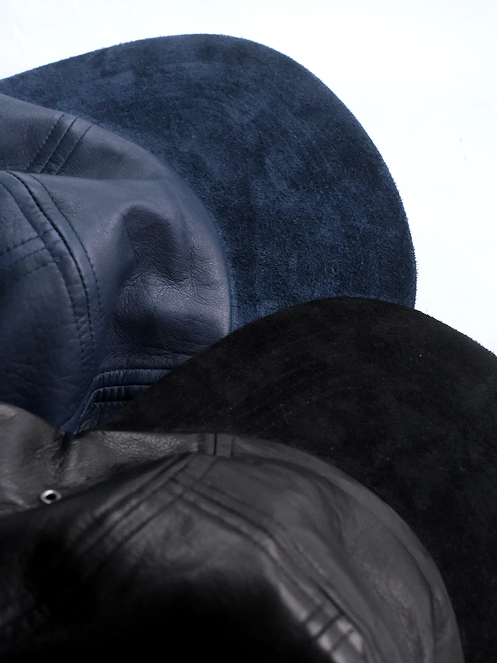 A.D.A.N "LEATHER 2TONE JET CAP"