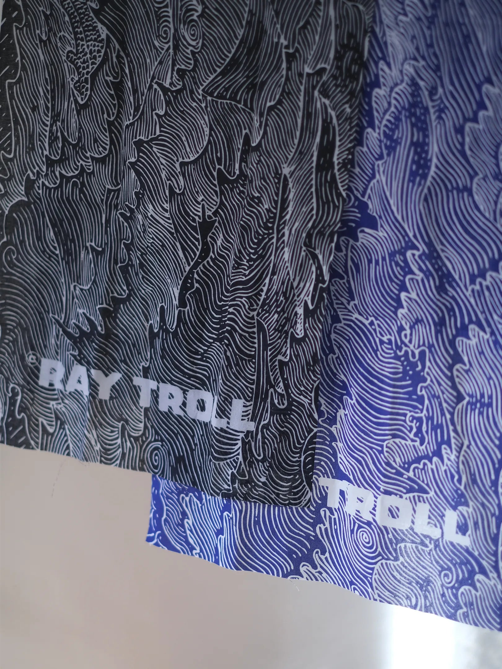 RAY TROLL "Wave Pattern TENUGUI(2colors)"
