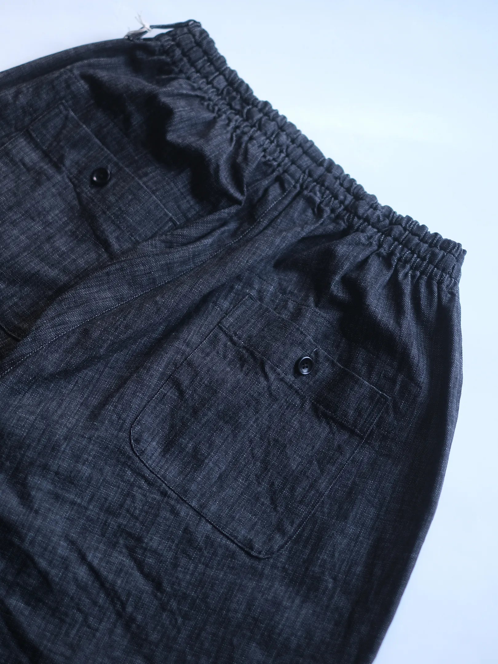 SOWBOW "蒼氓EZパンツ-WIDE-(9oz BLACK DENIM)"