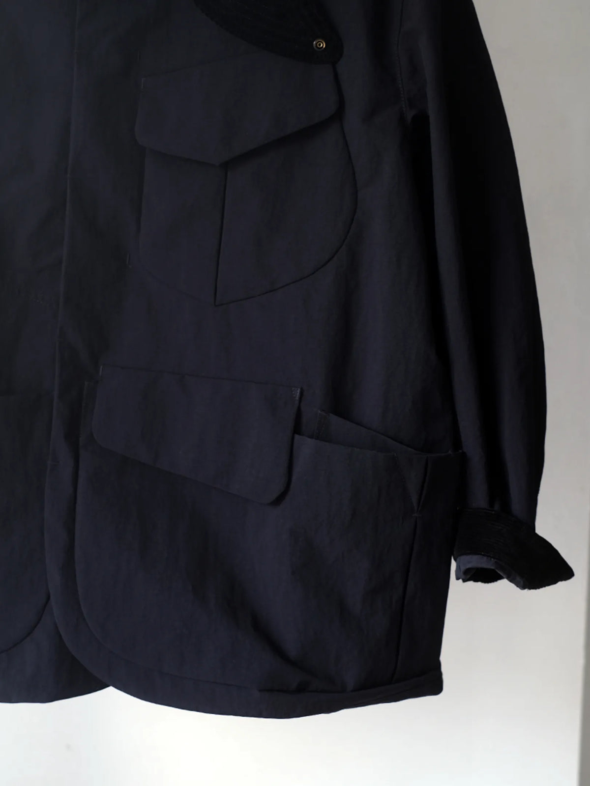 norbit by Hiroshi Nozawa "Salt-Shrinking Nylon Coverall JACKET(NAVY)"