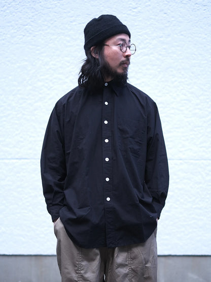 SOWBOW "蒼氓シャツ/G ROUND BOTTOM RC SHIRT(COTTON/SILK)"