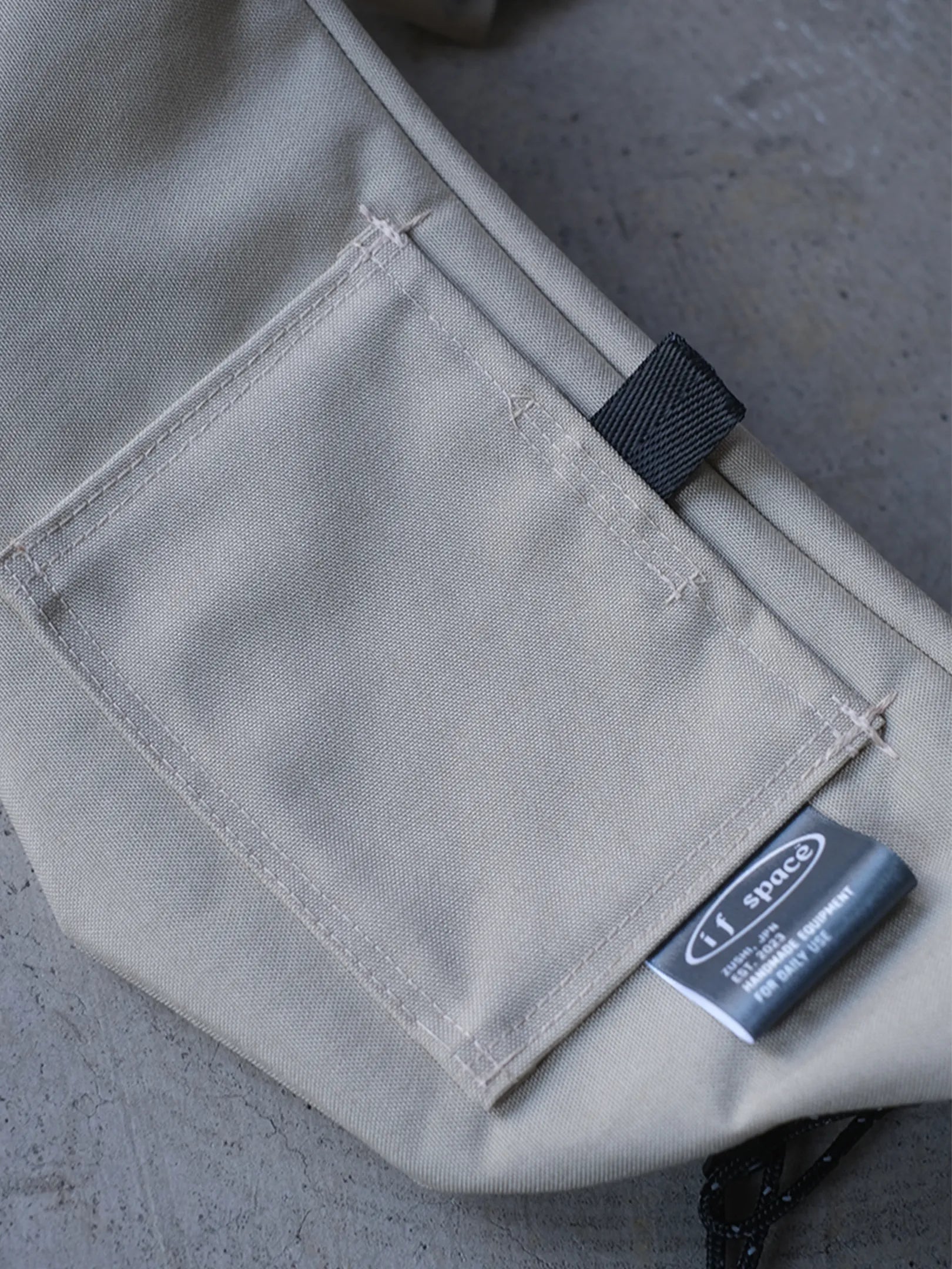 if space "Waist Mini Pack - Natural 600D Waterproof Nylon Canvas"