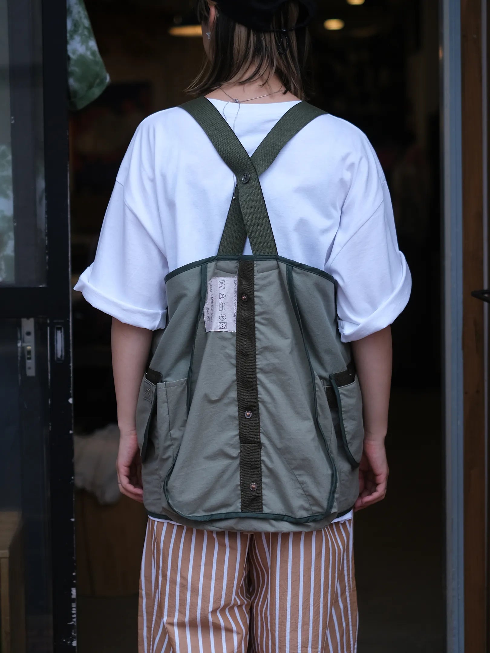 ARTE POVERA "オランダシェラフ染 REベスト&BAG 2way"