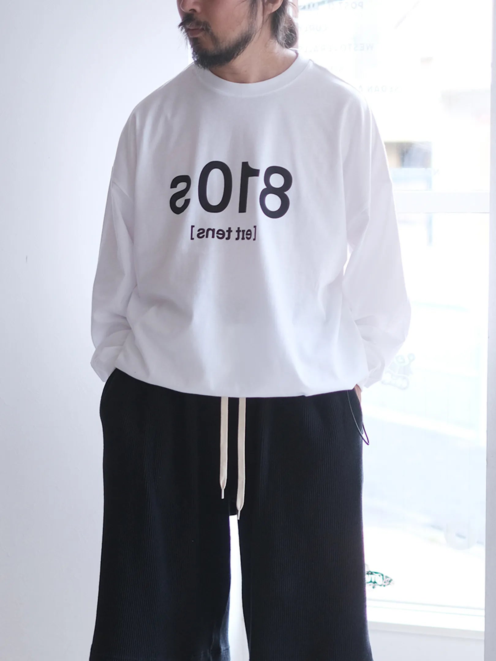 810s×Panio  reverse logo L/S Tee (2colors)