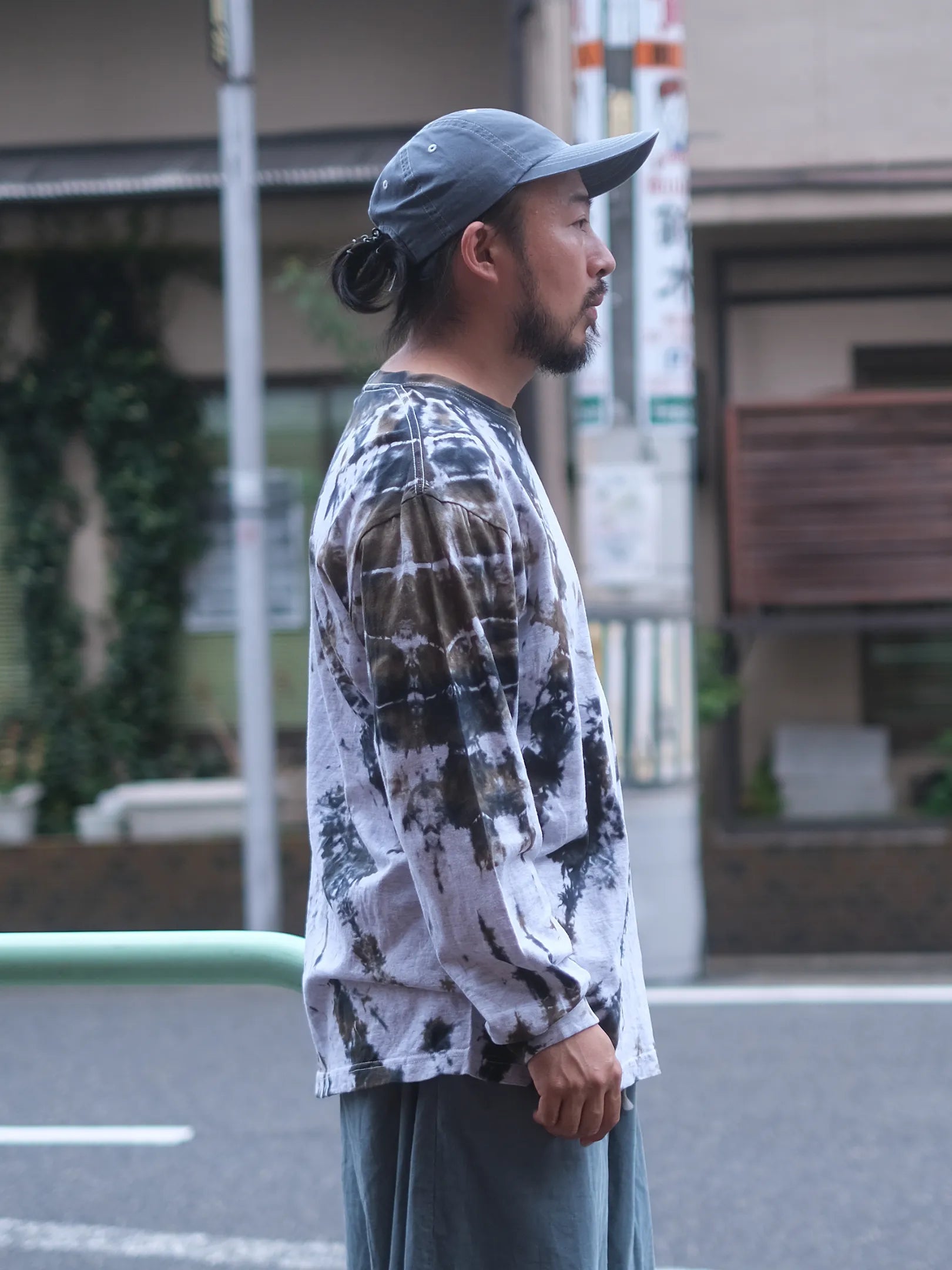 Panio 　"L/S Tee-HAND DYED(A)"