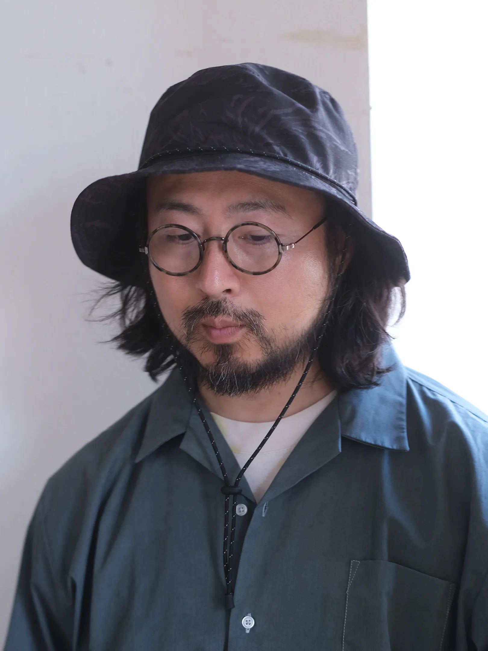 FOUND FEATHER "Sun Trek Hat // BLACK CAMO"
