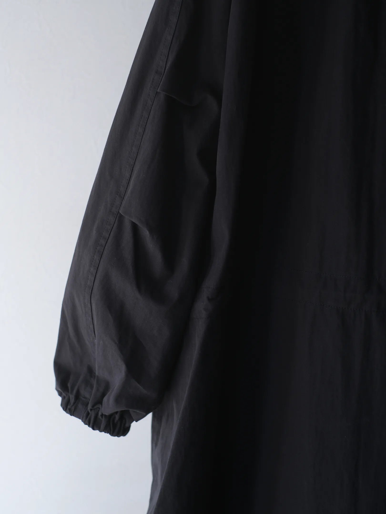manon "COTTON NYLON HOODCOAT"