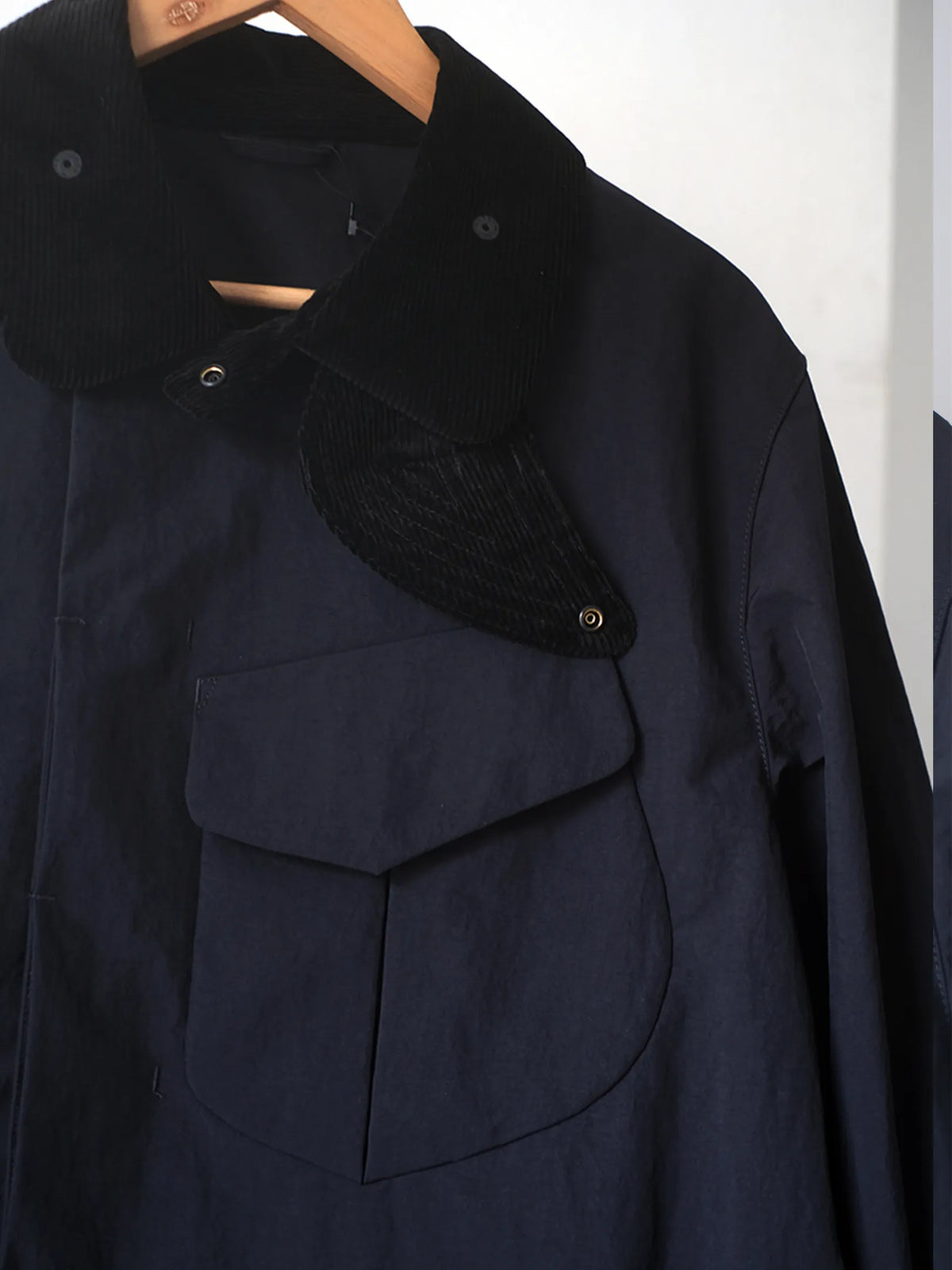 norbit by Hiroshi Nozawa "Salt-Shrinking Nylon Coverall JACKET(NAVY)"