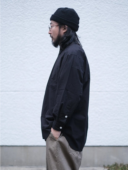 SOWBOW "蒼氓シャツ/G ROUND BOTTOM RC SHIRT(COTTON/SILK)"