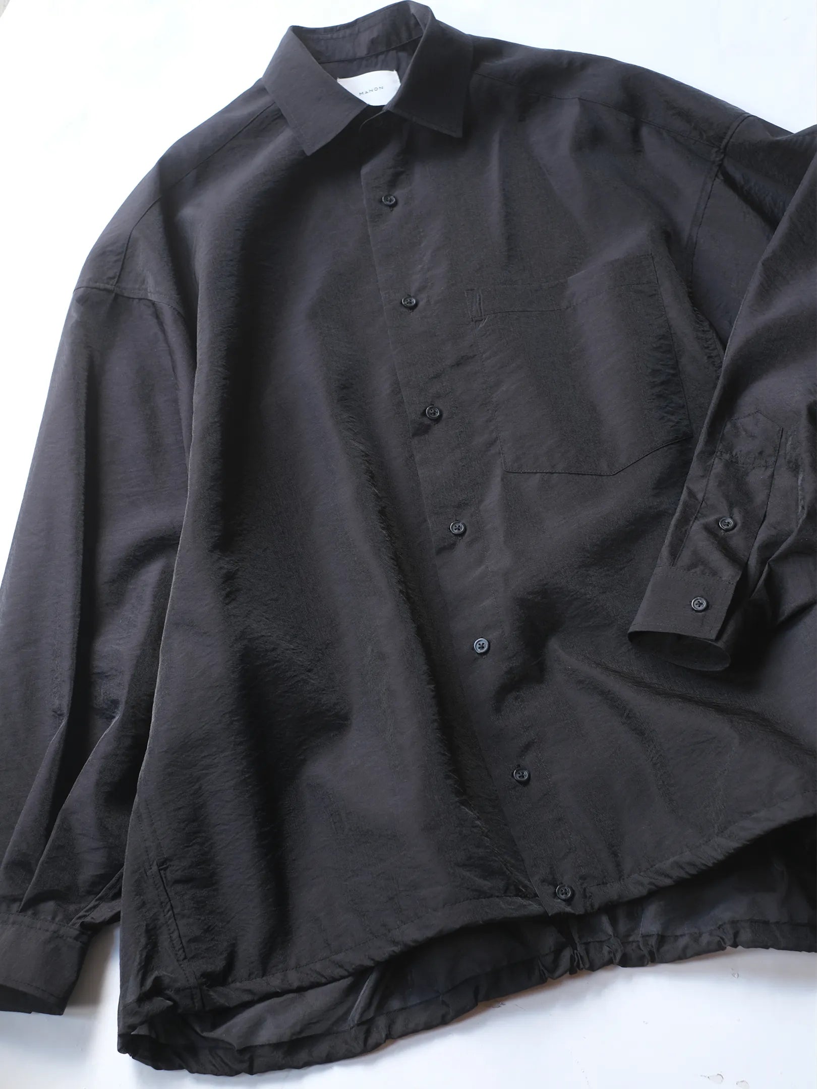 manon "ORGANDY SHEER BIG SHT JKT(2colors)"