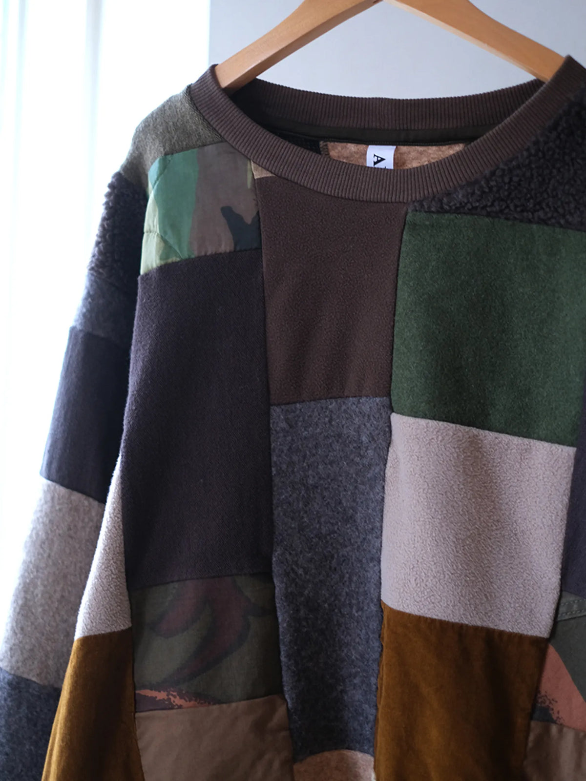 ARTE POVERA "ARMEE MIXファブリック RE-パッチワーククルースウェット"