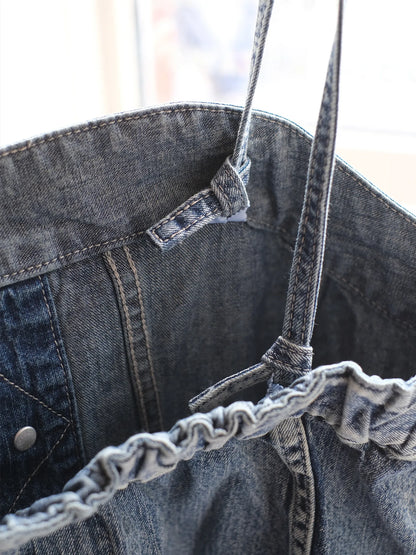 Kha:ki "DENIM BUSTIER TOP"