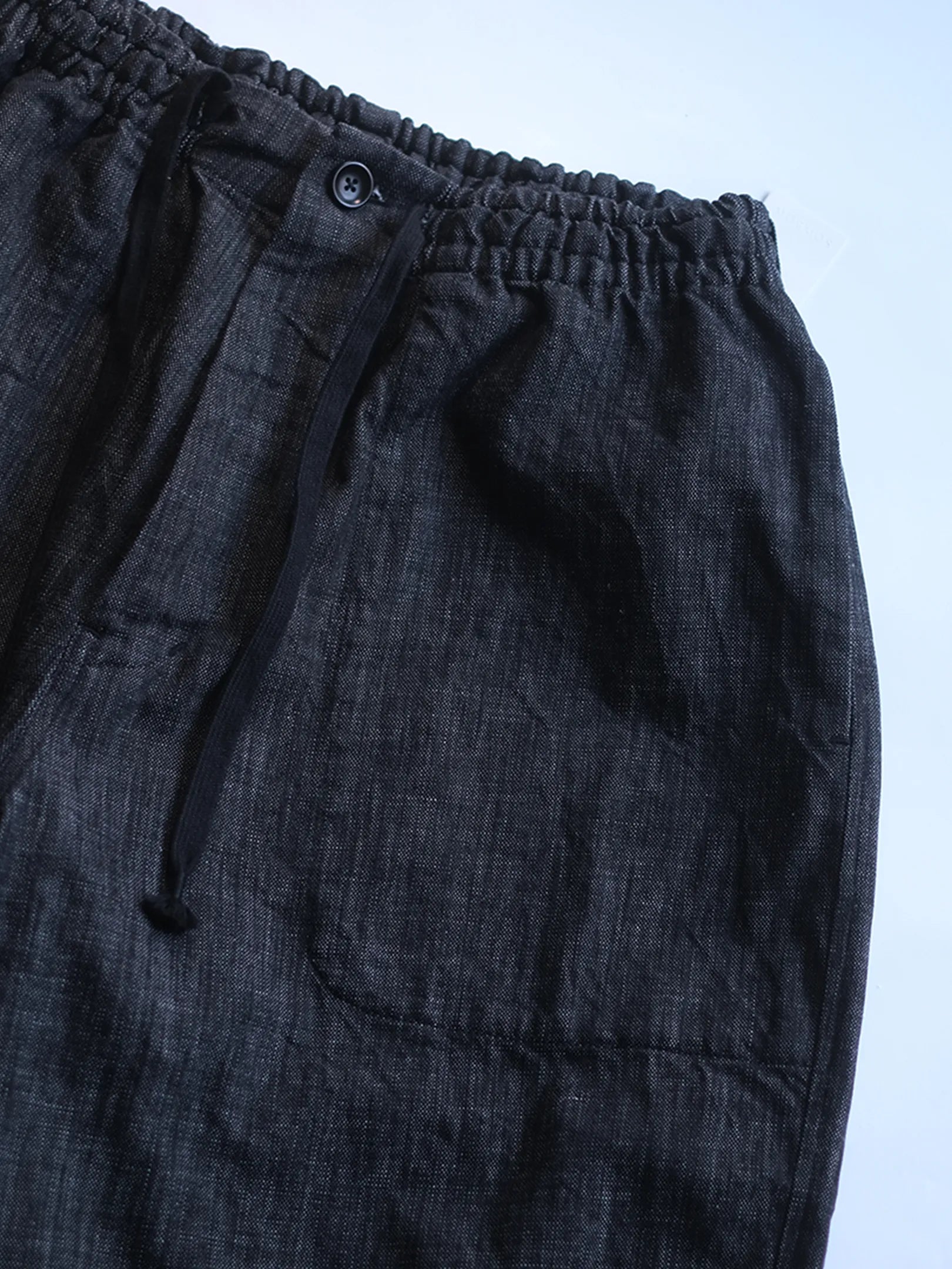 SOWBOW "蒼氓EZパンツ-WIDE-(9oz BLACK DENIM)"