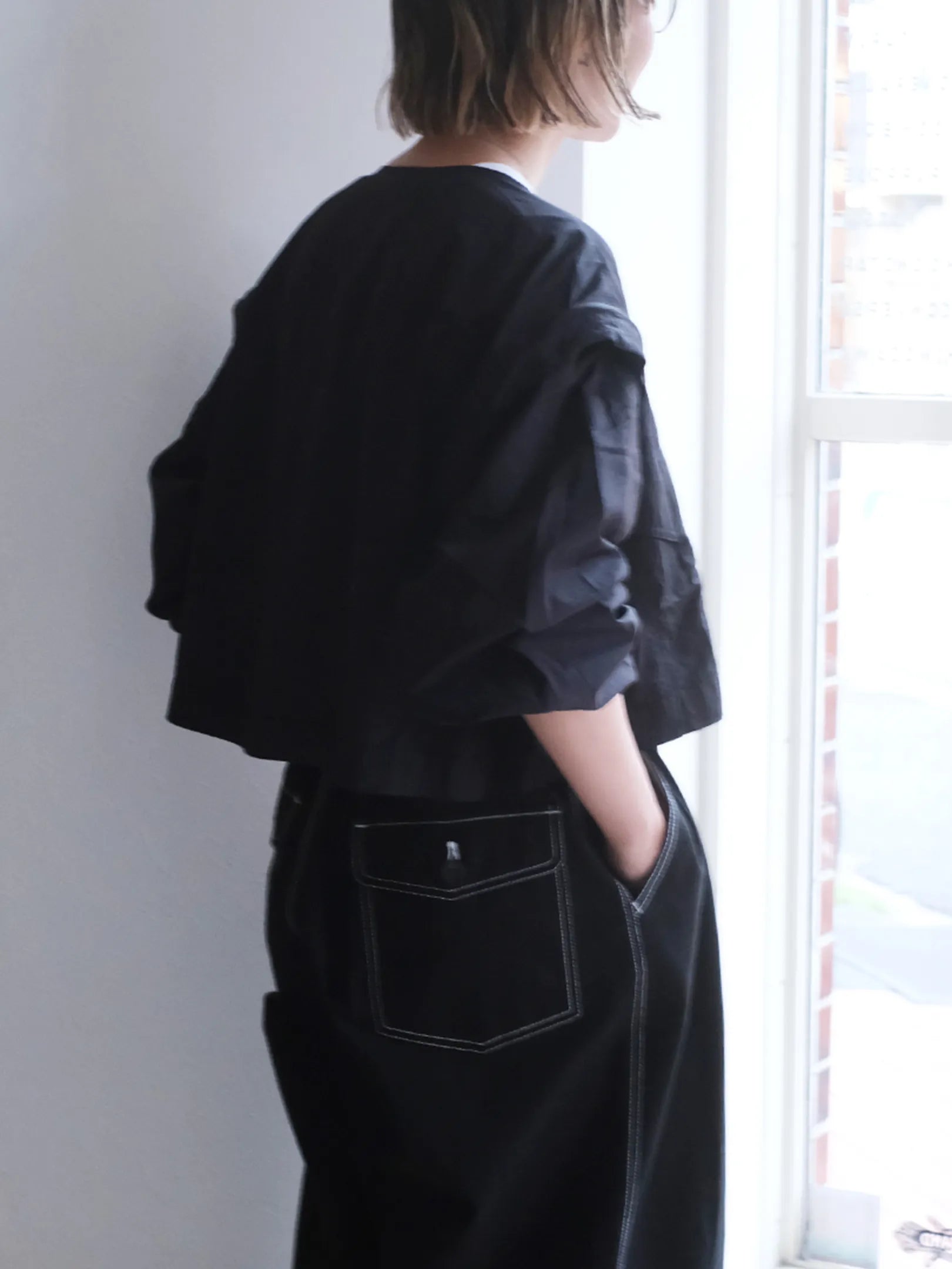 ANTHOM "ナイロン ミリタリー袖取り外しアウター"