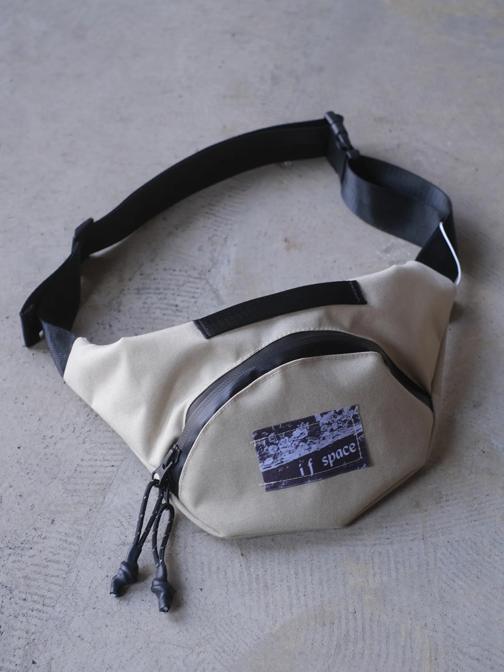 if space "Waist Mini Pack - Natural 600D Waterproof Nylon Canvas"