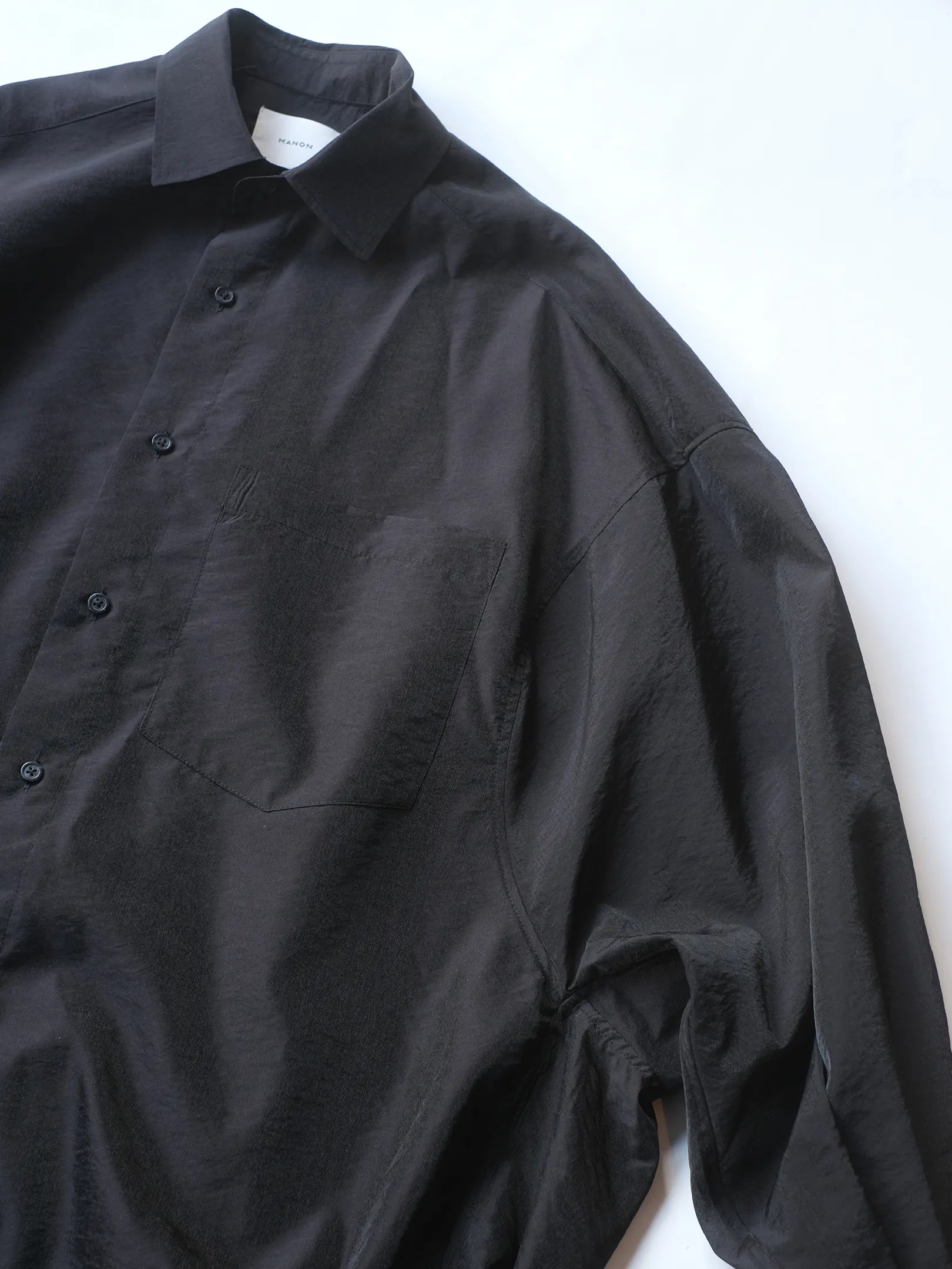 manon "ORGANDY SHEER BIG SHT JKT(2colors)"