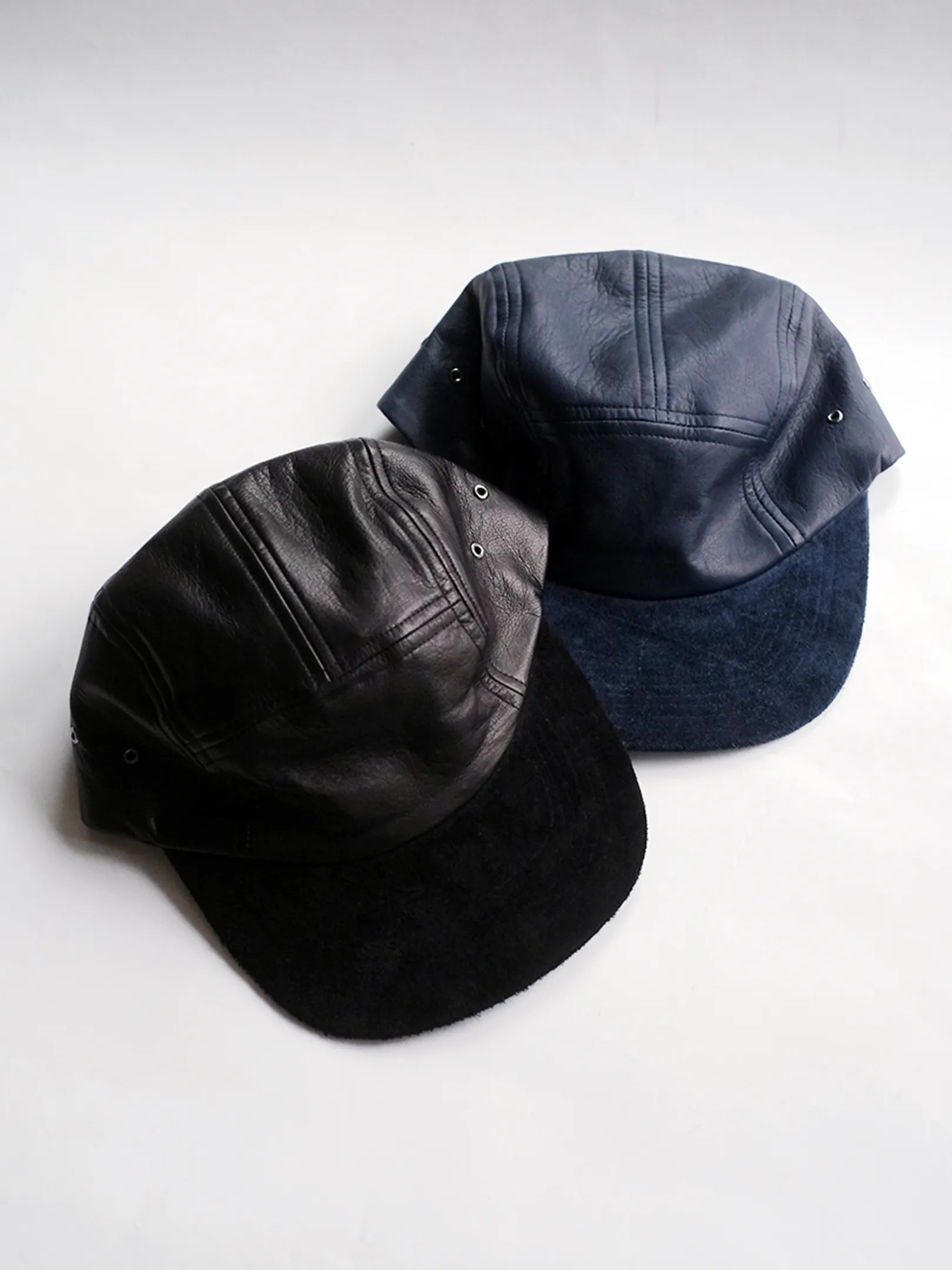 A.D.A.N "LEATHER 2TONE JET CAP"