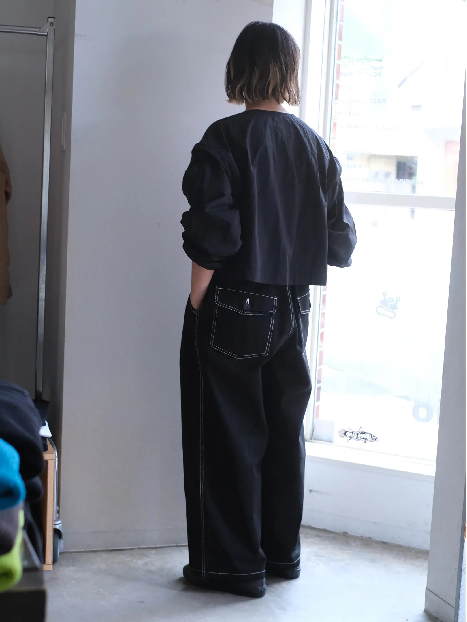 ANTHOM "ナイロン ミリタリー袖取り外しアウター"