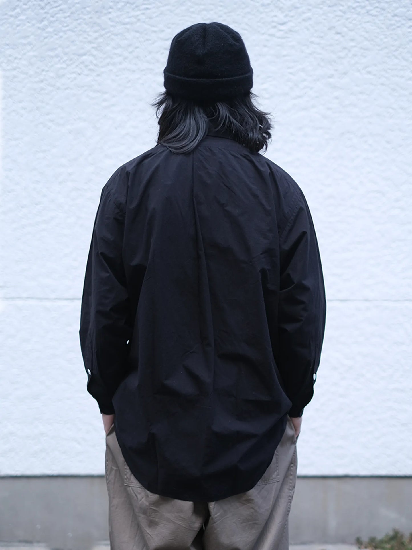 SOWBOW "蒼氓シャツ/G ROUND BOTTOM RC SHIRT(COTTON/SILK)"