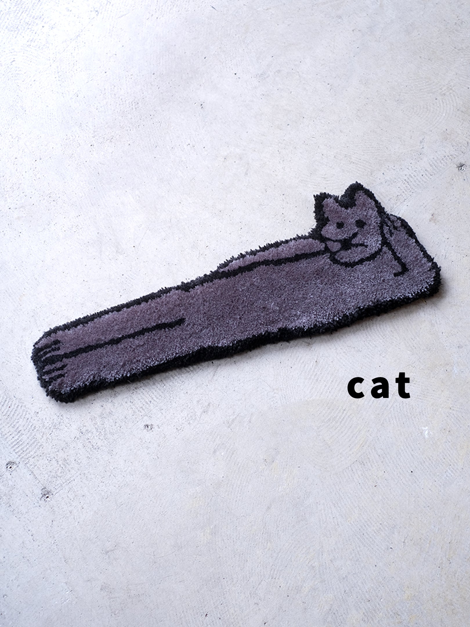 ⚫︎受注生産 TOUTEN×PANIRUG "涅槃像 dog & cat  RUG"